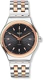 Swatch Herren Digital Quarz Uhr mit Edelstahl Armband YIS405G