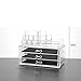 Imurz Clear Acrylic Makeup Box Transparent Organiser Cosmetic Display 3 Storage Case Make Up Nail Polish Varnish Display Stand