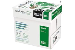 OLIVERIK UniversoNavigator Papel multiusos para impresoras color blanco (1 CAJA 2500 HOJAS, A4 80 GRAMOS)