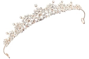 SUNSK Tiara Strass Diadema Sposa Corona Matrimonio Coroncine Sposa Strass Corona Principessa Tiara per Matrimonio Compleanno Prestazione