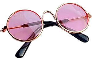 BOENTA ppactvo Pet Glasses Mini Round Pet Decorative Sunglasses Cat Dog Decorative Sunglasses pink