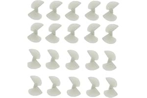 UTTASU Nylon Propellers For RC Boat, 10 Pairs 2Mm Shaft 26Mm Props For DIY Toy Boat