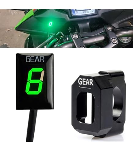 Daytona Gear Indicator Nano 2 to 8 Speed Black 86533 Motorcycle