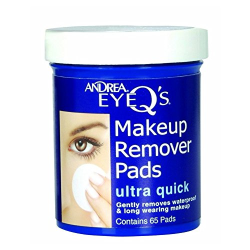 Andrea EyeQs Oil Free Makeup Remover Pads, Ultra Quick - 65 Ea