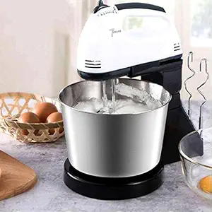 Istara 2 in 1 Hand & Stand Mixer with Whisk, 7 Speed Control Stainless Steel Kitchen Food Stand Mixer Cream Egg Whisk Blender Cake Dough Mixer