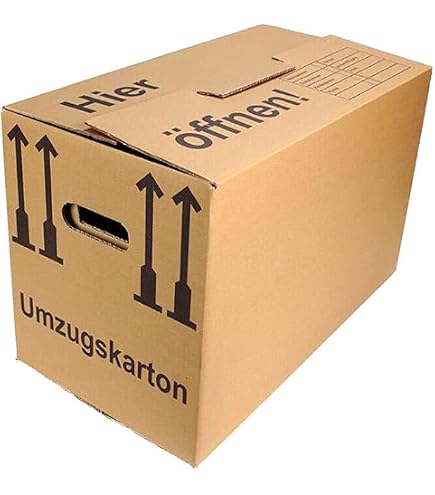 10x Umzugskartons 620 x 300 x 330 mm bis 40 kg EB-Welle