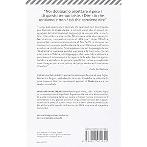 Re Lear. Testo inglese a fronte