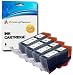 Produktbild 4 XL Tintenpatronen kompatibel zu PGI-570PGBK XL für Canon Pixma MG5750 MG5751 MG5752 MG5753 MG6850 MG6851 MG6852 MG6853 MG7750 TS5050 TS5051 TS5053 TS6050 TS6051 TS6052 - Schwarz, hohe Kapazität