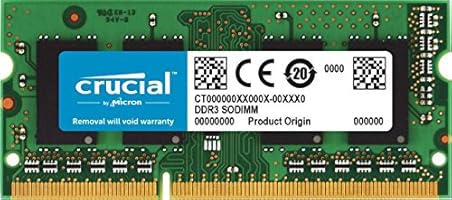 Crucial 16GB DDR3L 1600 MT/s (PC3L-12800) SODIMM 204-Pin - CT204864BF160B