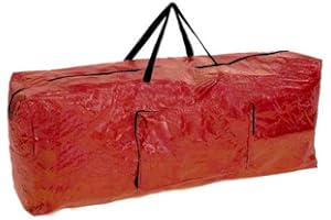 RAM ONLINE Ram® Red Extra Large Christmas Tree Storage Bag Suitable for up to 7ft Trees With Side Pocket Pouch