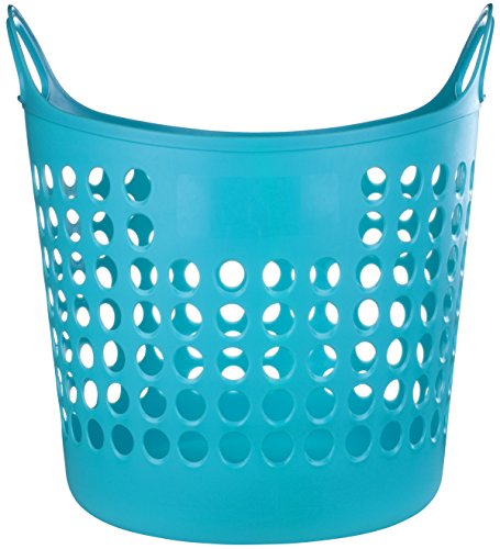 Elliott 1-Piece Flexible Laundry Basket, Turquoise