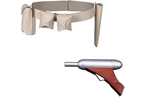 Taeyue Padme Cosplay Waist Bag Holster Prop Halloween Party Costume Cosplay Accessories Adults, Beige + Silver, S