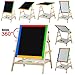 Kids Bedroom Wooden Double Sided Easel Chalk Drawing Board Drawing Children Learning Board