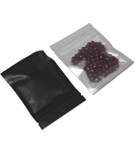 50 Sacchetti Olografici Mylar 10,5x15 Cm – Richiudibili, A Prova Di Odore, Per Alimenti, Gioielli, Ciglia, Lucidalabbra – Blu