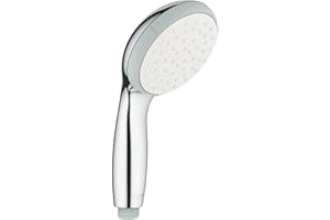 GROHE Vitalio Go 100 – słuchawka prysznicowa (1 rodzaj strumienia, trwała powierzchnia, system zapobiegający osadzaniu się kamienia), chrom, 26189000