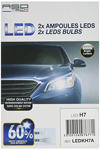 ASD TECH Ledkh7 a kit de conversion H7 ampoules LED Ensemble
