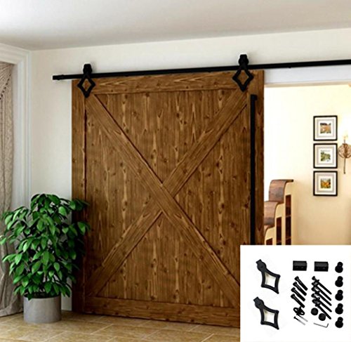 Preisvergleich Produktbild Schiebetürbeschlag Türbeschlag, Yosoo Schiebetürsystem Schiebetür Edelstahl Komplett-Set für Schiebetüren (Modell 3)