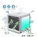 Produktbild Mini Air Cooler, RosyHeart USB Luftkühler Mobile Klimageräte Raumluftkühler Luftbefeuchter Luftreiniger Tragbarer Tischventilator für Haus, Büro, Hotel, Garage (7 Farben Stimmungslichter)