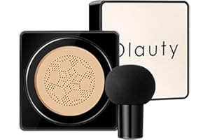 Anglicolor Mushroom Head Air Cushion CC Cream,Matte Air Cushion Foundation,Moisturizing Brightening Liquid Foundation BB Cream,Even Skin Tone Makeup Base(104 # Buff beige)