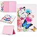 Produktbild Schutzhülle Etui für Apple iPad Pro 10,5 (2017) [ Freier Stylus Touch Pen],Billionn® Bookstyle Farbmalerei Serie Niedlich Muster PU Leder Case Flip Cover Hülle Tasche Schutzhülle mit Standfunktion für Apple iPad Pro 10,5 (2017) (Drei Schmetterlinge)