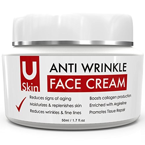 POWERFUL Age-Defying Anti-Wrinkle Cream with Matrixyl 3000 - Clinic Strength - Reduces Signs Of Ageing, Fine Lines & Wrinkles, Moisturises & Replenishes Skin - The Best Anti Wrinkle Cream, High Quality Ingredients - Vitamin C - Hyaluronic Acid - Great for All Types Of Skin. 100% Satisfaction or Your Money Back Guarantee.