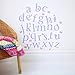 Childrens Alphabet Wall Stickers, 26 stickers a -z and 33 Butterfly Stickers