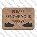 Produktbild hanbaozhou Please Remove Your YEEZYS Vintage Absorbent Anti Slip Floor Rug Shoe Rug (23.6"x15.7",L x W)