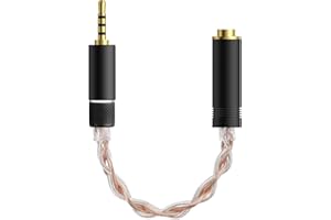 GEEKRIA Apollo 4N OCC and Single-Crystal Silver Upgrade Cable / 4,4 mm Balanced Female to 2,5 mm Balanced Male Adapter Cord / 4-rdzeniowy kabel audio (5,1 cala)