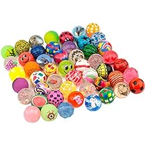Lot De 12 Balles Rebondissantes Pour Enfants, Avec Rubans Colorés, En