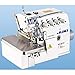 Produktbild Juki MO-6816S Industrie Overlock Nähmaschine 5 Faden Servo Motor komplett mit Tisch & Gestell