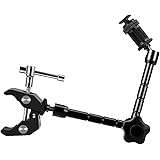 Sinvitron® 11 inch Magic Monitor Arm + Large Super Clamp Large Crab Pliers Clip for DSLR Rig Camera to Monitor LED Light