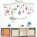 Produktbild xsongue Cartoon Stars Colored Flags Wall Stickers DIY Wall Decals for Kids Rooms Living Room Nursery School Decoration