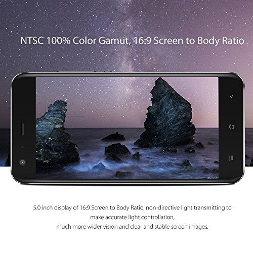 GÃ¼nstiges Handy Ohne Vertrag, Blackview A7 Dual SIM Smartphone Handy mit 5.0 Zoll HD IPS Display - Android 7.0 Smartphone - Quad Core 1.3GHz - Hintere Dual Kamera 5.0MP - 2800mAh GroÃŸe Batterie - 8GB ROM - Schwarz