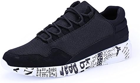 Mens Trainers Sports Shoes Athletic Running Casual Graffito Footwear Black White Black 41