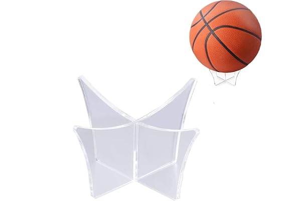 Support pour Ballon,Présentoir de Football Acrylique Support de Ballon de Rugby Clair Vitrine de Balle de Sport pour Ecole à la Maison 12*12*6.4CM
