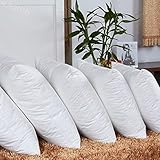 JDX Reliance Fiber Filler Cushion, 16X16 Inch, White -Set of 5