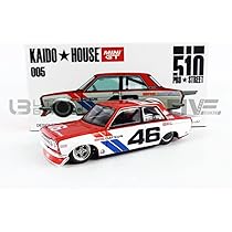 TSM Model Datsun 510 Pro Street Version 1 #46 BRE Red and White