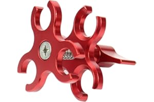 PULUZ Triple Abrazadera de Bola con Agujero Abierto CNC de Aluminio para Brazo de Buceo, Sistema de fotografía, Bandeja de Buceo dji Osmo Action GoPro, luz LED