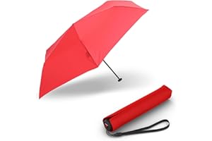 Knirps Regenschirm I.030 Small Manual mit Schirmtasche I 21 cm kleiner Reiseschirm I Regenschirm leicht I kleiner Taschenschirm mit Handöffner I Taschenregenschirm sturmfest