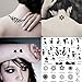 SONGQEE(TM) 5 Sheets Fashion Body Art Stickers Removable Waterproof Temporary Tattoo - Patten Type: Wings, Letters, Cats, Totem, Cardiogram Hot