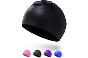 Darbermu Kids Swimming Cap for Girls Boys Children, Silicone Swim Cap for Kids Children Boys and Girls, Stretchable and Comfortable Swimming Hats, Anti slip Swim Caps