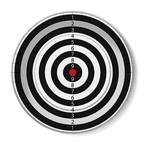 Preisvergleich Produktbild 10 Pappteller Darts / Dartscheibe / Sport Ø23cm