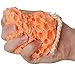 Ros Marinus-Bath Shower Exfoliator Body/Face Washing Cleansing Pad Sponge Cosmetic Washing Puff (Orange)