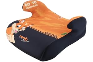 Nania – Rehausseur ceinturé ALPHA 126-150 cm R129 i-Size – Pour les enfants de 8 à 12 ans – Fabrication Française - Avec accoudoirs (Access noir)