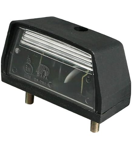HELLA 2KA 012 271-271 Luce targa, LED, 12/24V, Montaggio, esterno/avvitato, colore diffusore luce cristallino, Cavo 1300mm, Spina EASYCONN, Attacco laterale, Quantità 1