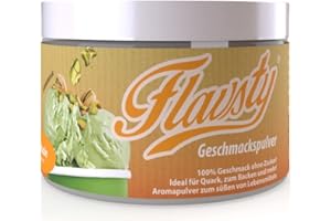 Flavsty® Geschmackspulver Pistazie - Veganes Geschmackspulver ohne Zucker - Aromapulver - Flavorpowder