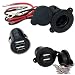 Produktbild DUAL USB LADEGERÄT 2x USB PORT FÜR KFZ LKW MOTORRAD BOOT WASSERDICHT