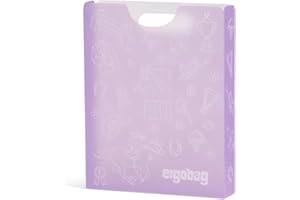 ‎ERGOBAG ergobag Heftebox DIN A4 inkl. Griff für mehr Ordnung im Schulranzen, durchsichtig und stabil