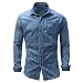 Produktbild Yiye Herren Button-down Freizeit-Hemd, Kariert Gr. XXX-Large, Blue -4