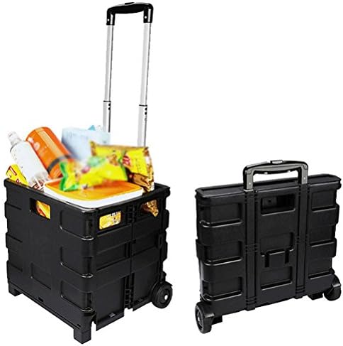 GxNI Trunk Organizer Box - Car Storage Collapsible Box Car Locker Perfect Multifunctional Rod Locker Storage Box for Auto, Vehicle ，Family Vans, Travel and Camp Sport ,Home Shoping Black